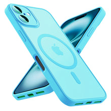 Load image into Gallery viewer, Luxury Frosted Phone Case For iPhone 16 15 14 13 12 11 Pro Max Plus 17 Air For Magsafe Matte Transparent Magnetic Cover