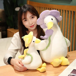 Kawaii Flower Duck Plush - 30cm Stuffed Animal Toy, Best Gift for Kids