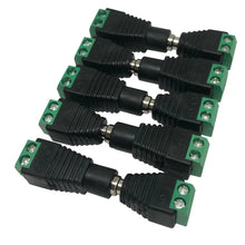 Load image into Gallery viewer, 5pairs DC 12V Female And Male Connectors 5.5x2.1mm Power Plug Adapter Jacks Sockets For Signal Color LED Strip Light CCTV Camera