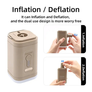Portable Electric Air Pump Inflator Deflator Wireless Compressor for Inflatables