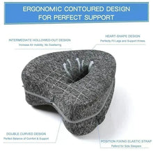 Load image into Gallery viewer, Memory Cotton Leg Pillow Hollow Heart Pregnancy Side Sleeper Sciatica Orthopedic Sciatica Back Hip Relief Pillow For Bed, Sofa