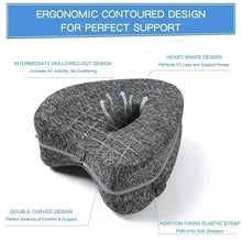 Load image into Gallery viewer, Memory Cotton Leg Pillow Hollow Heart Pregnancy Side Sleeper Sciatica Orthopedic Sciatica Back Hip Relief Pillow For Bed, Sofa