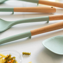 Load image into Gallery viewer, NEW Silicone Spatula Non Stick Pan Wooden Handle Silicone Vegetable Heat-resistant Silicone Cooking Spatula Spoon Kitchen tool