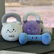 Cartoon Dumbbell Kettlebell Fitness Equipment Plush Toy Cudldy Pillow Soft Doll Huggable Plushies Children's Room Decor Gifts
