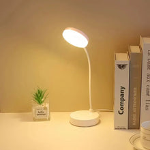 Load image into Gallery viewer, 1pc 10 LED Desk Lamp With USB Charging Port, 3 Dimming Levels, Touch Control, White