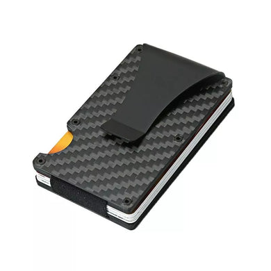 Dienqi Carbon Fiber RFID Card Holder - Slim Aluminum Men's Wallet