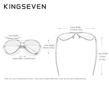 Load image into Gallery viewer, KINGSEVEN Titanium Polarized Pilot Sunglasses Mirror Driving Men Women