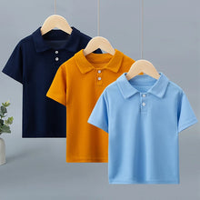 Load image into Gallery viewer, Boys&#39; Polo Shirt (Solid Color, Comfy, Summer)