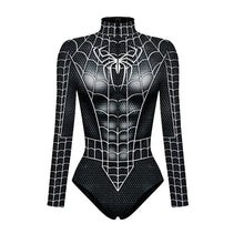 Load image into Gallery viewer, Spiderman Swimsuit for Women One-piece Swimsuits Superhero Jumpsuit The Amazing Spider-Man Cosplay Costumes T Shirts Bodysuit
