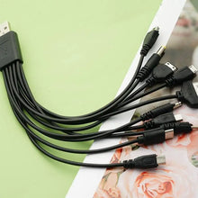 Load image into Gallery viewer, 10-in-1 Multi-function USB Charging Cable for Cell Phones Nokia LG Samsung Sony iPod