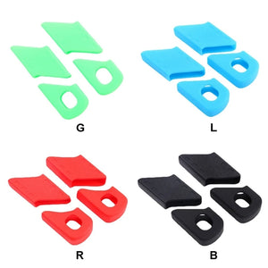 ENLEE Bicycle Crank Protector Set - Universal Silicone Mountain Bike Crankset Guards