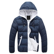 Load image into Gallery viewer, Men&#39;s Casual Cotton Parka Jacket – Autumn Winter Hooded Padded Coat