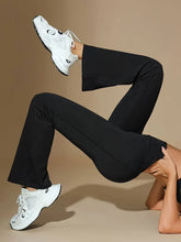 Load image into Gallery viewer, Casual Yoga Flare Pants Fashion High Waist Retro Flare Long Pants Soft Knit Fabric Wide Leg Trousers Women's Fitness Activewear