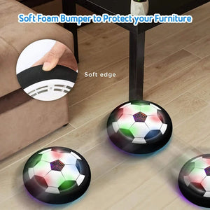 Electric Hover Soccer! LED Lights, Glides on Floor