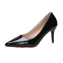 Load image into Gallery viewer, Sexy Red Bottom Women High Heels Classic Ladies Pumps Autumn Leather Dress Heel Shoes for Women Banquet Wedding High Heels