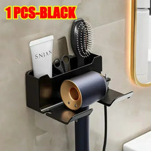 Load image into Gallery viewer, Hair Dryer Holder Wall Dryer Cradle Straightener Stand Hairdryer Organizer Box Toilet Blower Holder Shelf Bathroom Accessories