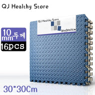 30*30cm Thicken Sports Gym Mat Protection EVA Leaf Grain Floor Mats Yoga Fitness Non-Slip Splicing Rugs Shock Room