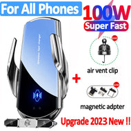 Car wireless charger Magnetic Cell Phone Holder Mobile Phone Stand in Car GPS Support 360° Rotatable Mount For iPhone Xiaomi