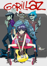 Load image into Gallery viewer, Virtual Anime Rock Band Gorillaz Poster Modern Music Album Cover Canvas Painting Wall Art for Club Living Room Home Decor Mural