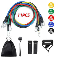 11PCS Fitness Bodybuilding Elastic Bands Pull Rope Workout Bands Resistance Bands Latex Tubes Pedal Excerciser Crossfit Fit