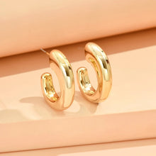 Load image into Gallery viewer, серьги Geometric Irregular Metallic Color Earrings for Women 2024 Minimalist Style Personality Earrings Trendy Jewelry Gift