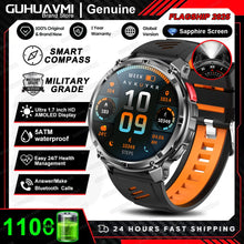 Load image into Gallery viewer, New T-REX3 Ultra 1100mAh Battery SmartWatch 10ATM Waterproof GPS Compass Flashlight 1.7" AMOLED HD Call Sports Smart Watch Men