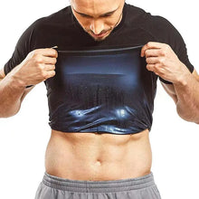 Load image into Gallery viewer, Men&#39;s Sauna Sweat Vest &amp; Short Sleeve Compression Shirt - Heat Trapping Shapewear