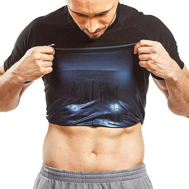 Men's Sauna Sweat Vest & Short Sleeve Compression Shirt - Heat Trapping Shapewear