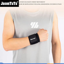 Load image into Gallery viewer, JASONTUTU 1PCS Adjustable weightlifting wristband Support Fitness Bandage Wrist Support Protective gear wrist band Tennis Brace