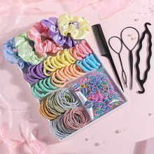 Load image into Gallery viewer, 1159Pcs Women Hair Accessories Set Colorful Elastic Bands Scrunchies Headbands