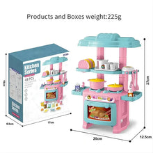 Load image into Gallery viewer, Mini Kitchen Play Set - Simulation Cooking Toy with Tableware, Pretend Play House Toy