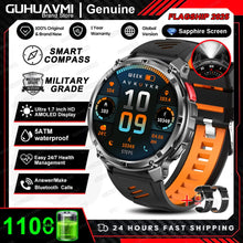 Load image into Gallery viewer, New T-REX3 Ultra 1100mAh Battery SmartWatch 10ATM Waterproof GPS Compass Flashlight 1.7" AMOLED HD Call Sports Smart Watch Men