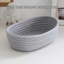 Load image into Gallery viewer, Handmade Cotton Thread Storage Basket Office Stationery Cosmetics Toy Organizer