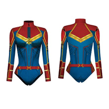 Load image into Gallery viewer, Superhero Spiderman Bodysuit for Women Captain America Cosplay 3D Print Long Sleeve Swimsuit Adult Halloween Carnival Costumes