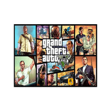 Load image into Gallery viewer, Video Game Grand Theft Auto Poster Canvas Painting GTA 5 Wall Picture Print For Modern Gamer Living Room Home Decoration