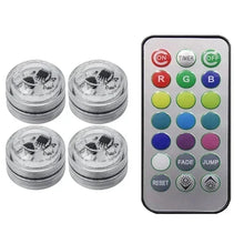 Load image into Gallery viewer, Wireless Adhesive LED Car Interior Ambient Light Remote Control Decor Auto Roof Foot Atmosphere Lamp Bicycle Tail Light