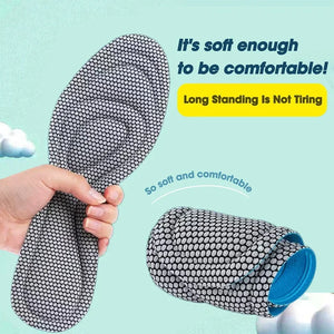 2 Pairs Memory Foam Orthopedic Insoles | Antibacterial & Sweat Absorption for Sports