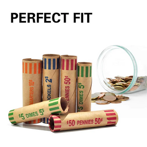 Colored Coin Wrappers! Kraft Paper, Bulk Rolls