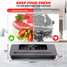 Load image into Gallery viewer, Vacuum Sealer,Automatic Food Vacuum Sealer,5 modes,with 10 sealing pockets and built-in cutter for sealing of wet and dry food