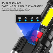 Load image into Gallery viewer, 5LED Rechargeable Camping Spotlight High Power Flashlight Outdoor Adventure Light