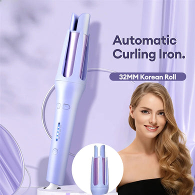 Auto Curler! 360° Rotate, Ceramic, Waves & Curls