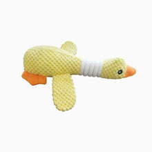 Load image into Gallery viewer, New blue goose dog toy cat toy pet toy double color goose tough bite chew plush sound toy plush toy pet supplies