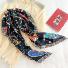 Load image into Gallery viewer, 90*90Cm Square Scarf Twill Silk Feeling Women Head Shawls and Wraps Luxury Hair Tree Print Neck Scarves Hijab Bandana Pashmina