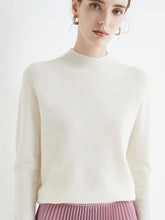 Load image into Gallery viewer, AOSSVIAO 2025 Autumn Winter Solid Mock-neck Pullover Sweater For Women Casual Knitwear Female Clothing Basic Soft Tops