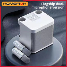 Load image into Gallery viewer, YS203 Portable Bluetooth Speaker, dual-microphone wireless Karaoke all-in-one machine, outdoor family party Bluetooth speaker