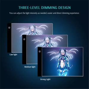 LED Copying Table Children Drawing Board Night Light Notebook Transparent Design