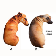 Load image into Gallery viewer, Soft Lifelike Animal Throw Pillow Hound Plush Creative Cushion 3D Dog Pillow Office
