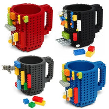 Load image into Gallery viewer, 350ml Creative Milk Coffee Mug Cups Building Blocks Design Birthday Gifts Personalized Decorations Kids DIY Drinking Kettle