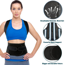 Load image into Gallery viewer, Posture Corrector Back Brace for Men And Women Lumbar Support Back Straightener Pain Relief Hunchback Corrector