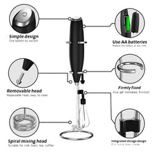 Load image into Gallery viewer, Electric Hand Blender Milk Frother Mini Drink Mixer for Coffee Latte Frothing